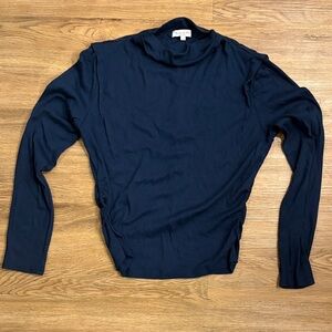 Michael Stars Deep Blue Mock Neck Top
